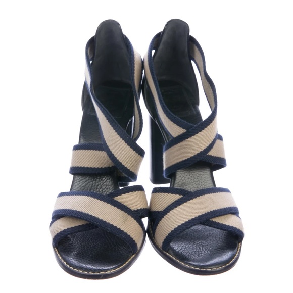 Tory Burch block heel sandals. - Picture 5 of 5